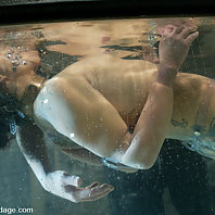 Sexy asian beauty is shackled, tied up, fucked and dunked