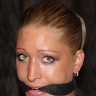 Terribly sexy struggling bound gagged tit-grabbed