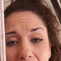 Wrists bound to ankles and vibrated.