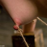 College co-ed bound, boxed, ass fingered, and impaled orgasms.