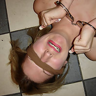 This submissive babe gets subjected to all types of torture and humiliation in this BDSM scene live