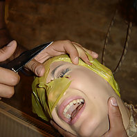 Check out this poor chick as she gets suffocated and tortured in this nasty BDSM story live