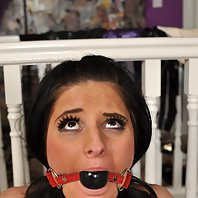 Amazing bondage slut Nicole Kiss is tied up for your pleasure at Tied Virgins