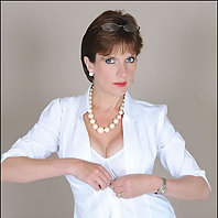 Nylons mature Lady Sonia leg cuffed