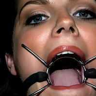 Bobbi Starr gets put through a rough bondage gauntlet.