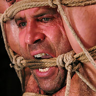 Mistress Claire Adams in Heavy Bondage scene