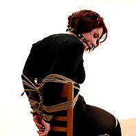 Rani chair-tied ballgagged