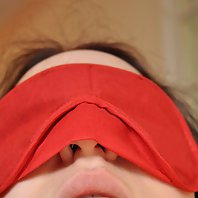 Teen slut blindfolded and tied up