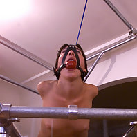 Suspension bondage with Viva.