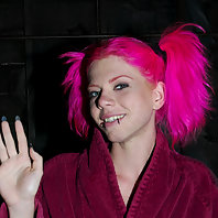 Sasha Grey and a pink haired slut treated to punishment bondage